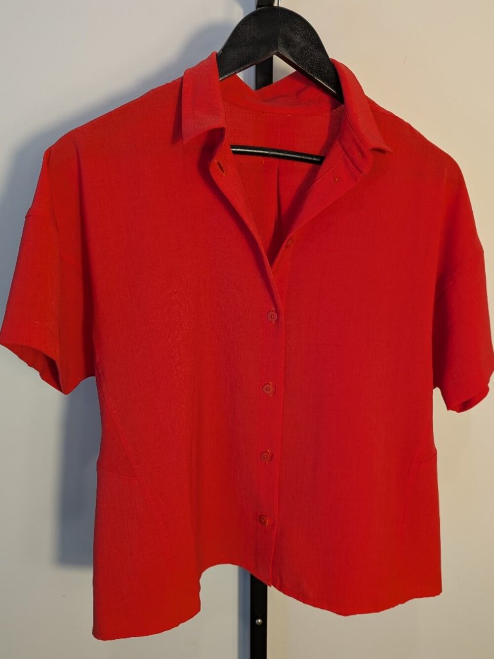 Lululemon Full Day Ahead Short Sleeve Shirt Carnation Red | Sz XL